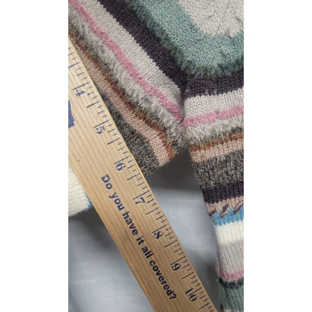 Vintage Charter Club Womans Striped Wool Cotton Long Sleeve Sweater Gilmore Girl - Picture 5 of 8